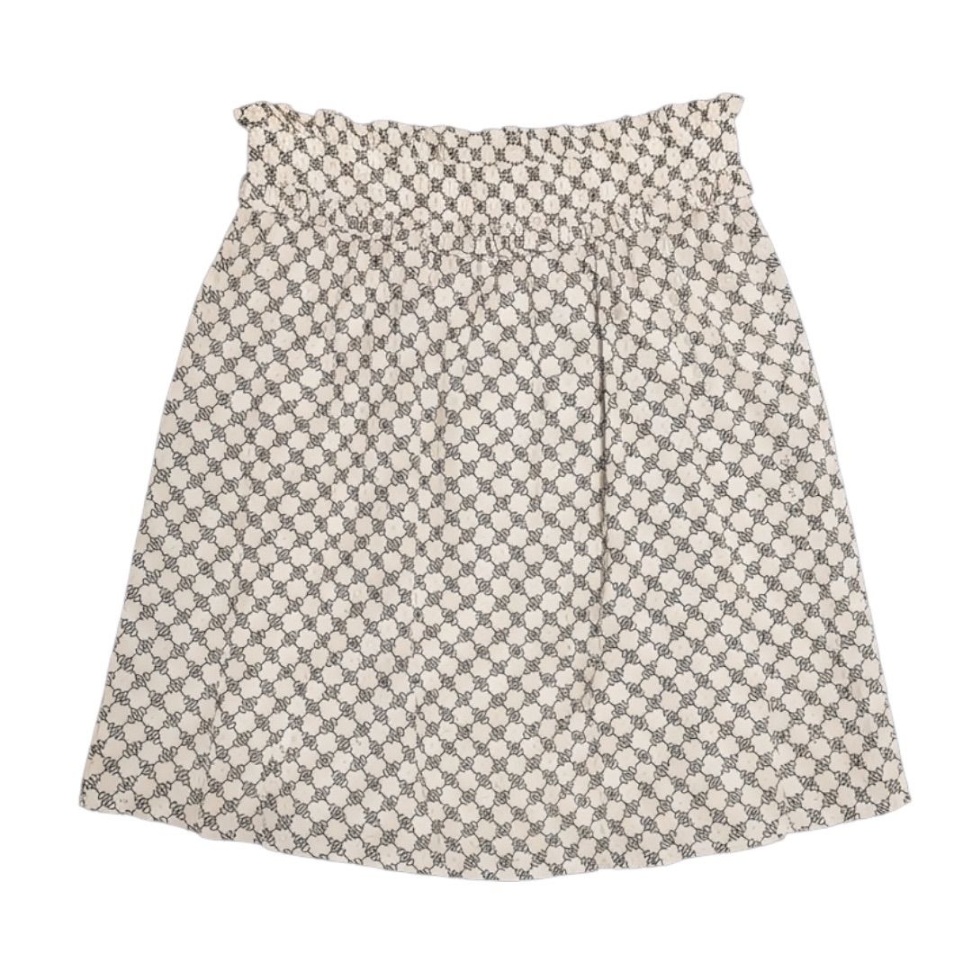 エリザベッタ ELISABETTA FRANCHI ミニスカート 38サイズ ホワイト✖️ブラック レディーススカート イタリア製