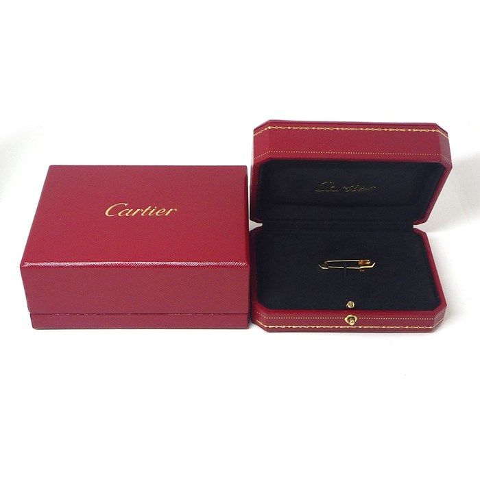 カルティエ Cartier ブローチ アントルラセ　安全ピン K18YG 楽天市場】カルティエ Cartier ブローチ アントルラセ C2 2C