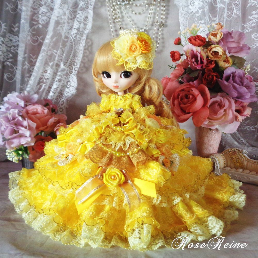 ベルサイユの薔薇 ロマンスフェアリーイエロー 豪華15段ボリューム
