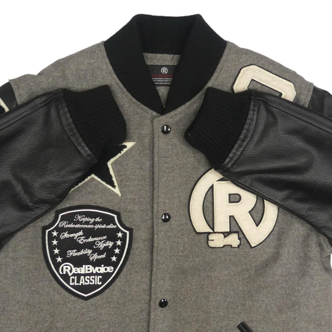 XLARGE スタジャン 黒 ウール・レザー mr-vibes_xlarge2283