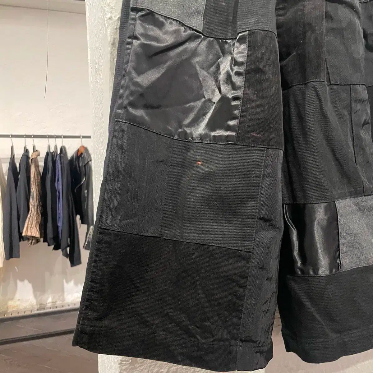 BLACKCOMMEdesGARCONS 　パッチワーク風デザインパンツ COMME des GARCONS(コム・デ・ギャルソン) 黒 パッチワーク