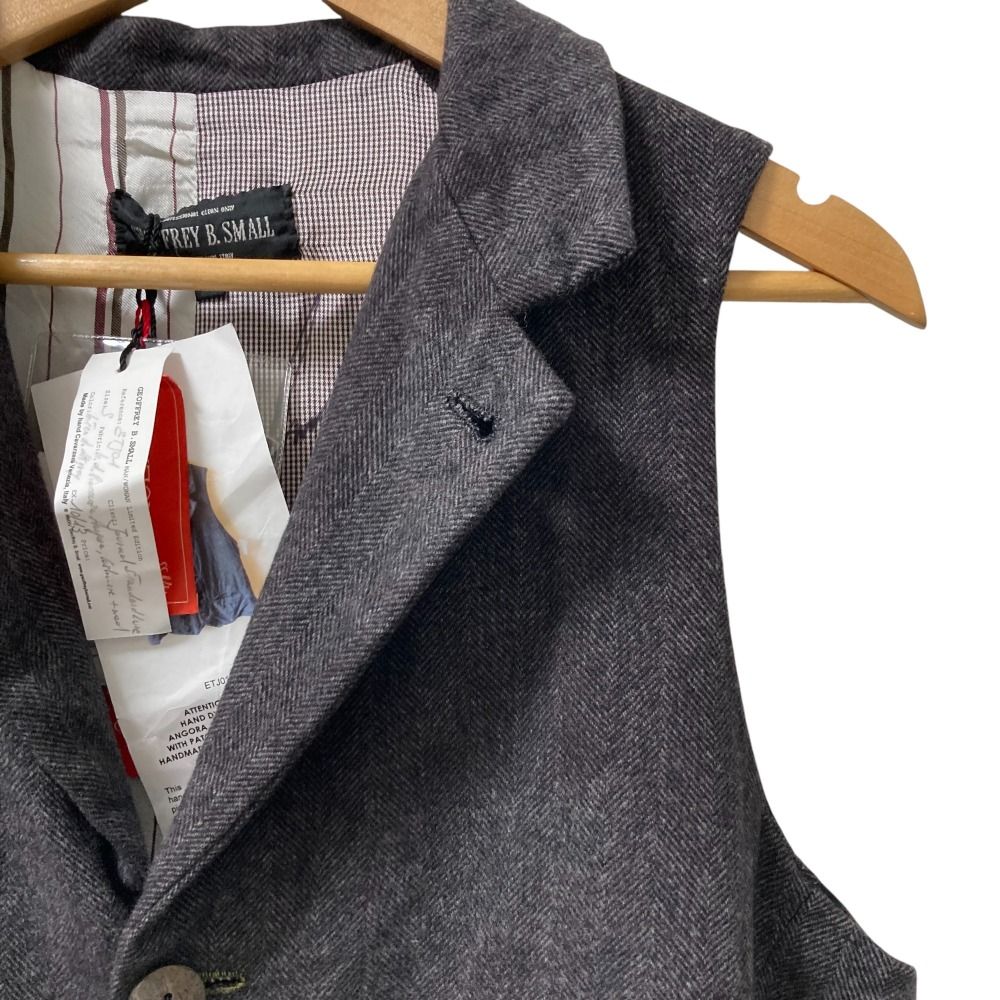 GEOFFEY.B.SMALL ジェフリービースモール ベストジレ黒S古着