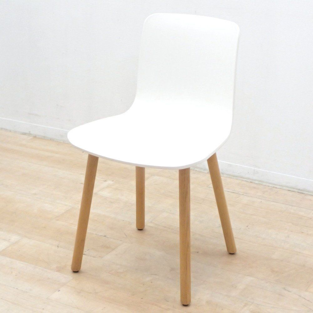 vitra. ヴィトラ HAL Wood ハルウッド ジャスパー モリソン ミーティングチェア ホワイト カフェ ダイニング EG18869 オフィス家具