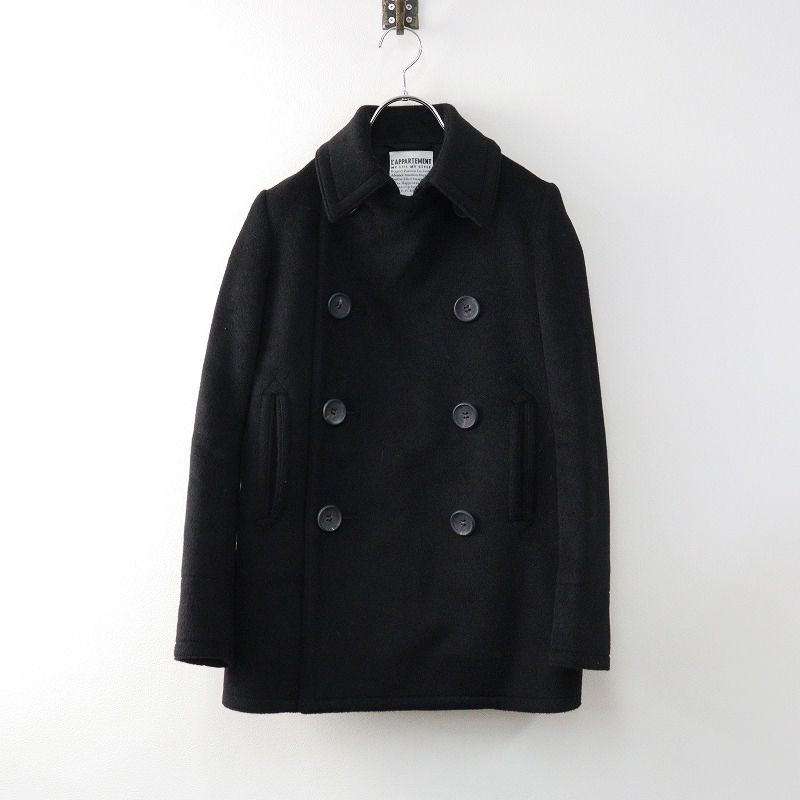 ザリラクス THE RERACS x アパルトモン L Appartement 別注 カシミヤPコート 0|ブラック ダブルブレスト アウター 2400014375114