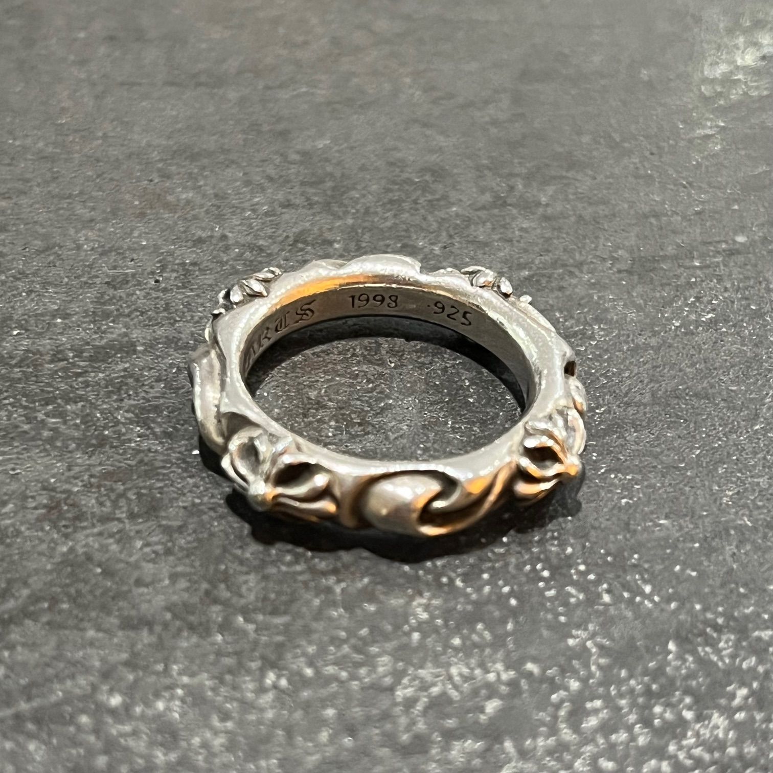 【CHROME HEARTS】 クロムハーツ SBTクロスバンドリング CHROME HEARTS クロムハーツ SBT BAND RING 5号 バンド リング