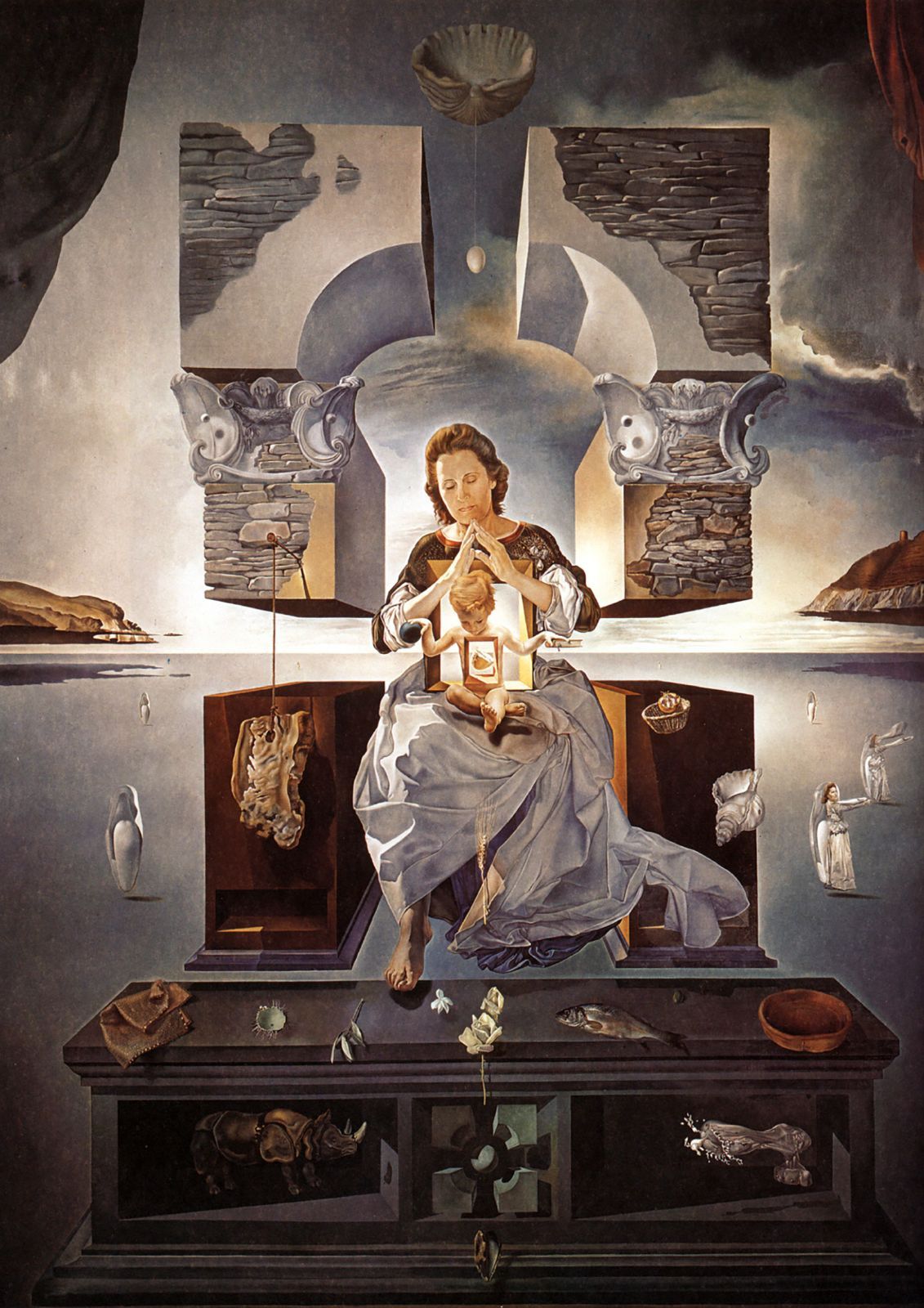 サルバドール・ダリ 「Port Lligatの聖母」 額装ポスター Amazon.co.jp