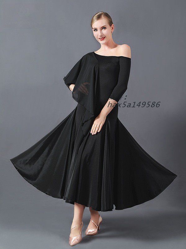 社交ダンスドレス 広がる裾 競技用ドレス ダンス衣装 ダンスウェア ステージ衣装 hax5a149586 LLC-HASEGAWATOSO_COM