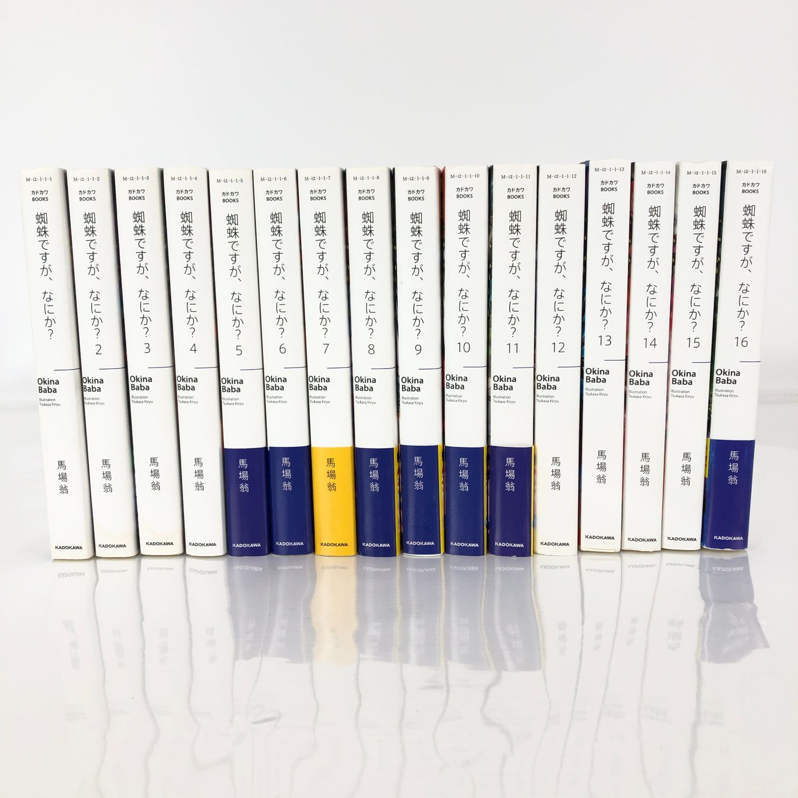 蜘蛛ですが、なにか？全巻セット　1〜16冊　小説 蜘蛛ですが、なにか? 馬場翁 輝竜司 1～16巻 全巻 セット まとめ