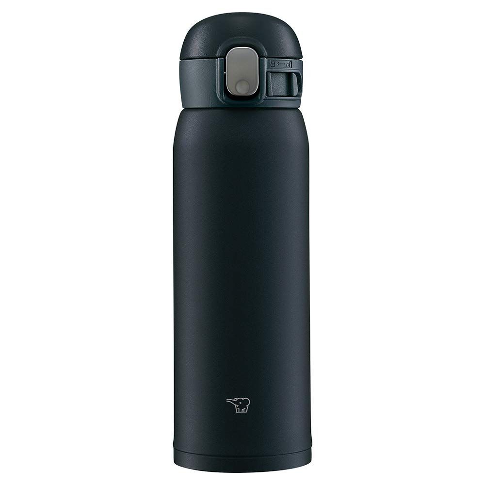 【在庫処分】象印 (ZOJIRUSHI) 水筒 ワンタッチ ステンレスマグ シームレス 0.48L ブラック SM-WA48-BA