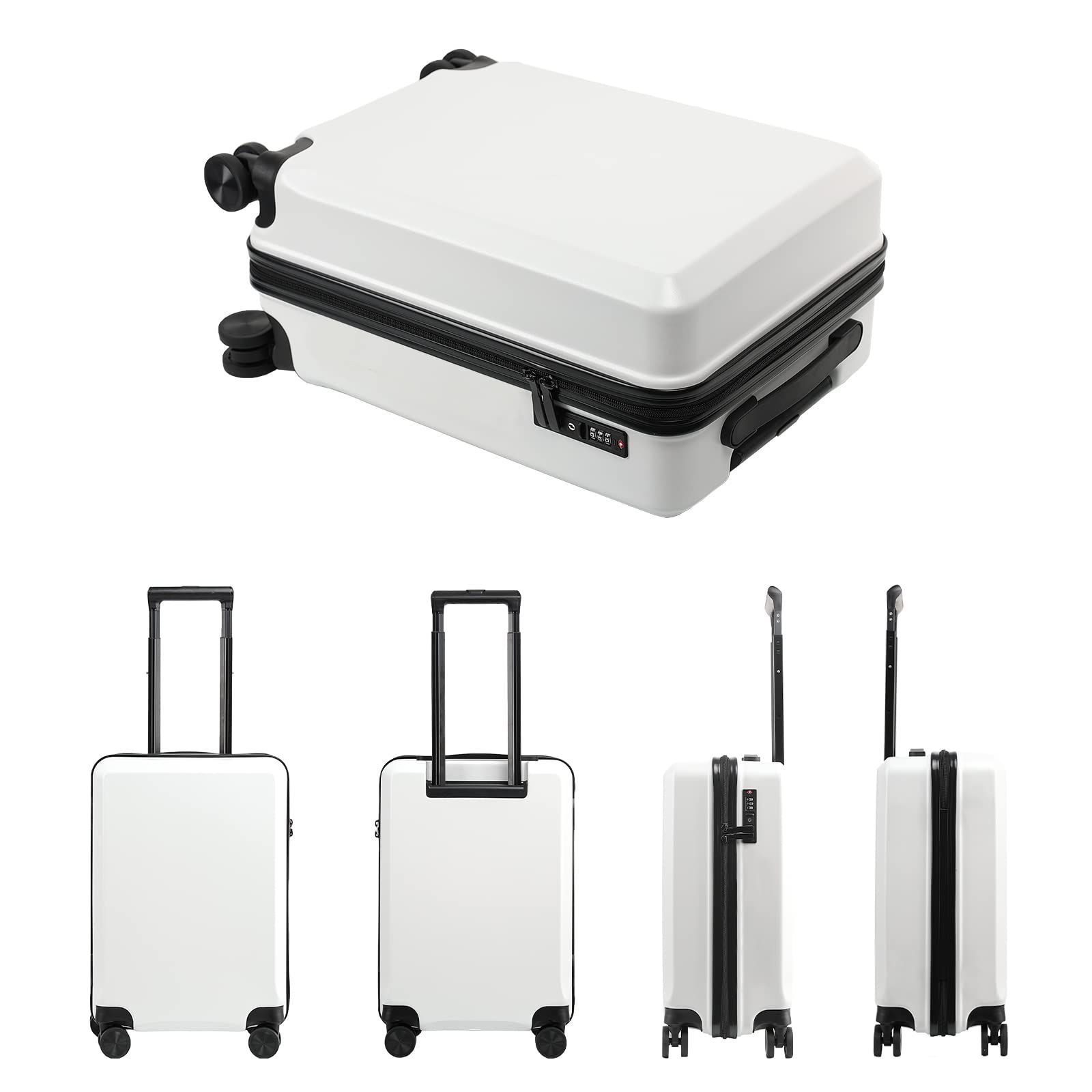 人気商品】8輪 超軽 出張 クリアランス 旅行 TSAロック ホワイト