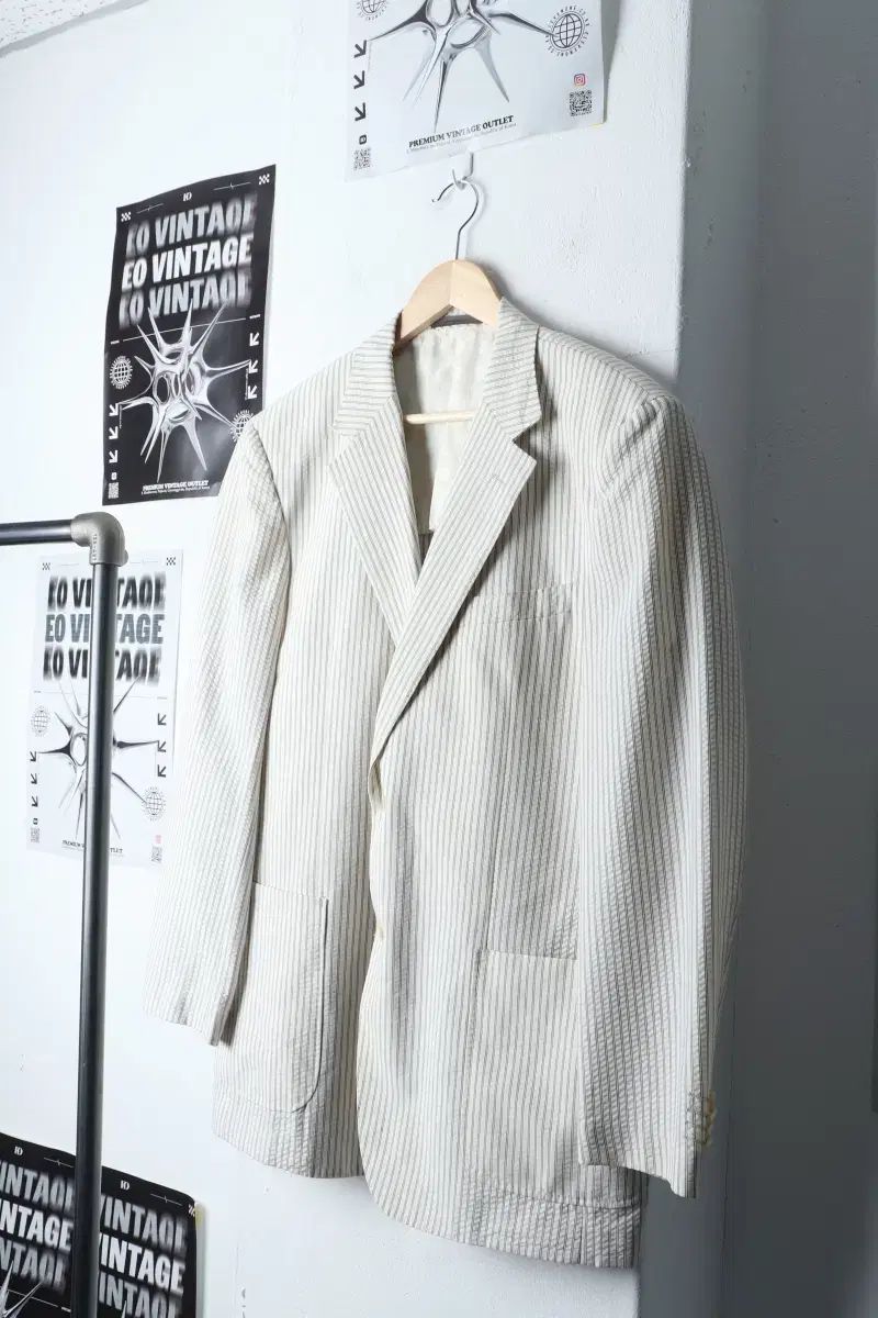 （ XL ） Givenchy(ジバンシィ) スーツ ジャケット ブレザー アイボリー ウール アメカジ- 11969