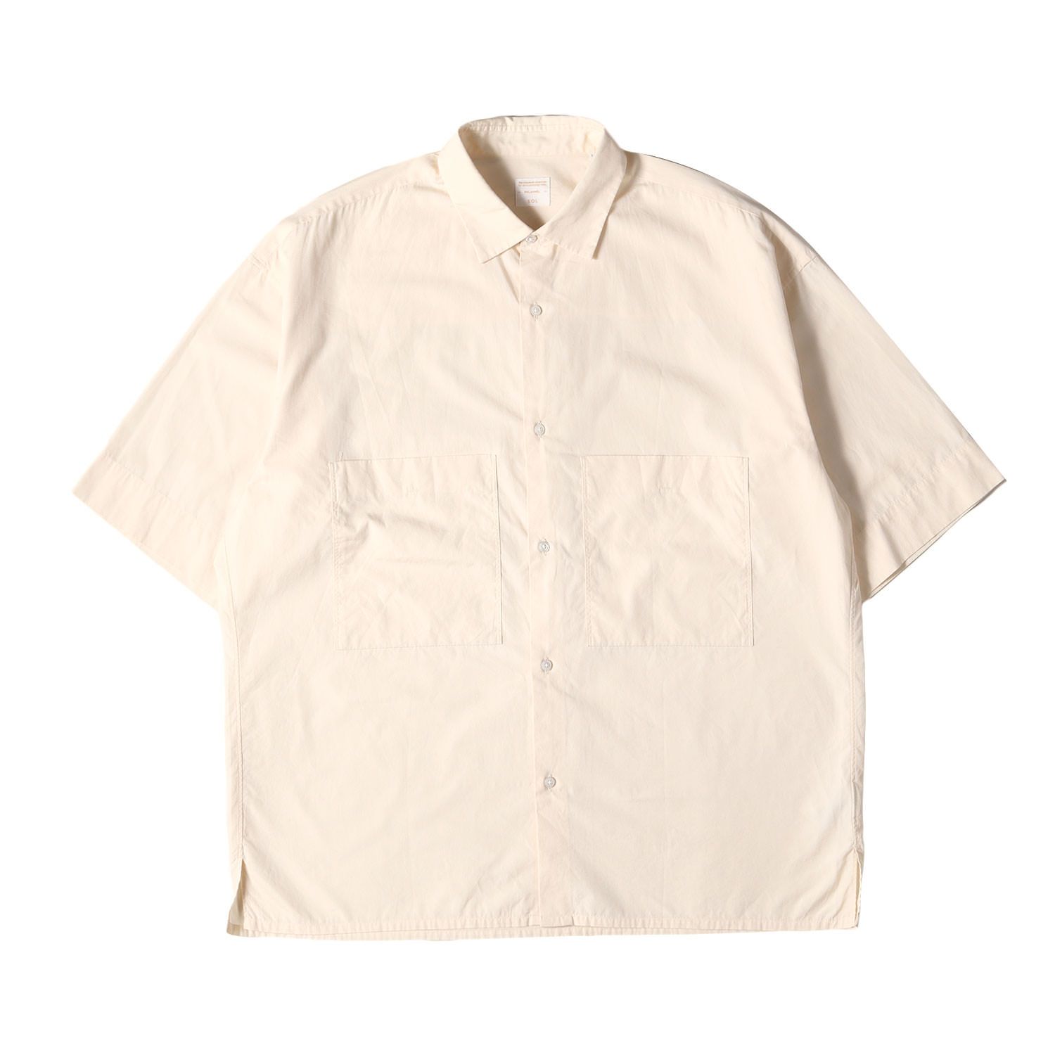 【美品】Phlannel フランネル シャツ サイズ:4 / ブロード 半袖 シャツ (BBZ2001504A003) / SOL / MADE IN JAPAN / ライトイエロー / 日本製 / トップス カジュアルシャツ【メンズ】【中古】