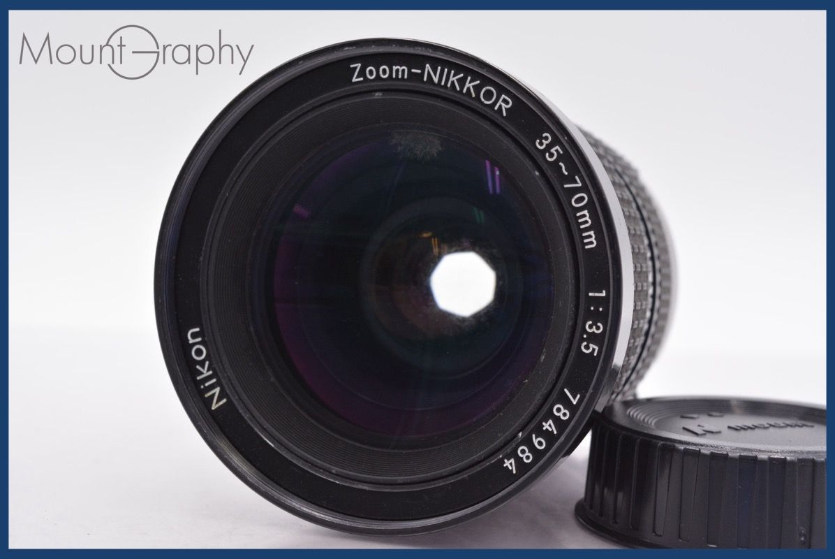 実用 ニコン Nikon Zoom-NIKKOR 35-70mm F3.5 Ai 後キャップ付 完動 同梱可 mj5087