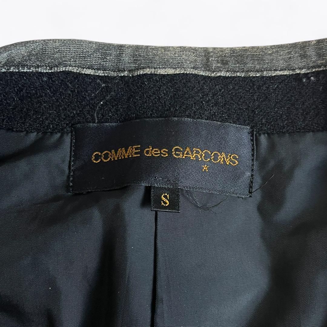 80s】COMME des GARCONS ノーカラー ジャケット ブラック - メルカリ