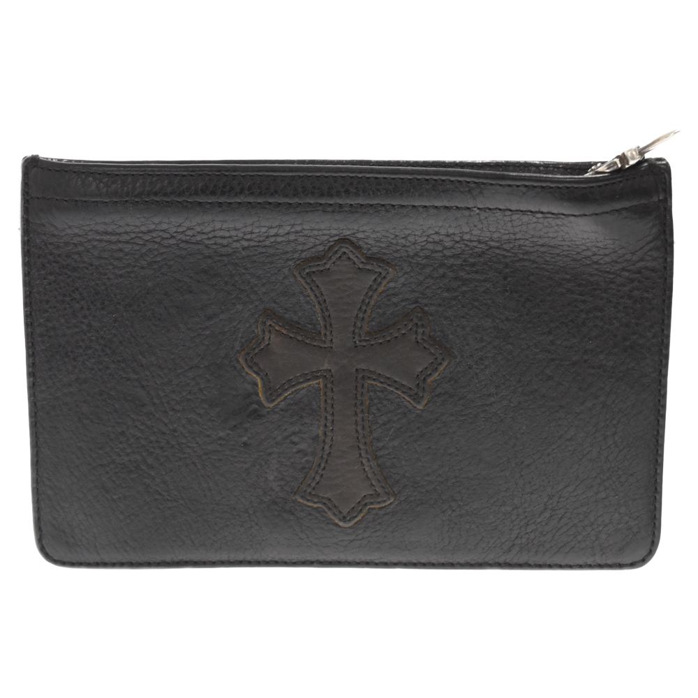 CHROME HEARTS (クロムハーツ) セメタリークロスパッチ付き ジッパー