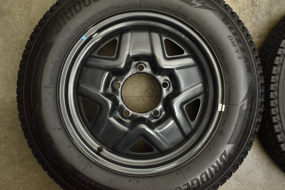 社外アルミ 夏 ブリヂストン 175/80R16 ジムニー PCD139.7 社外アルミ
