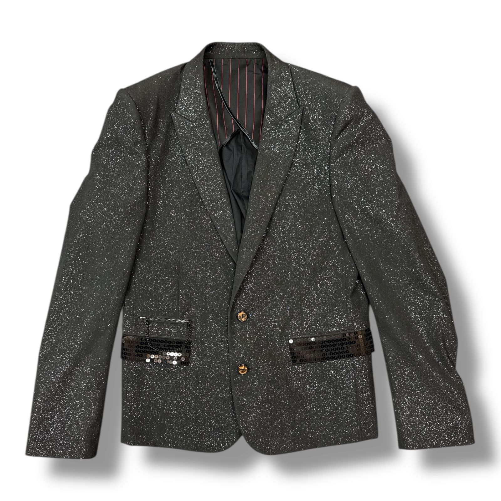 名作　宮下期　ガンズ期　ナンバーナイン　ジャケット NUMBER (N)INE 06SS ガンズ期 archive Sequins Jacket