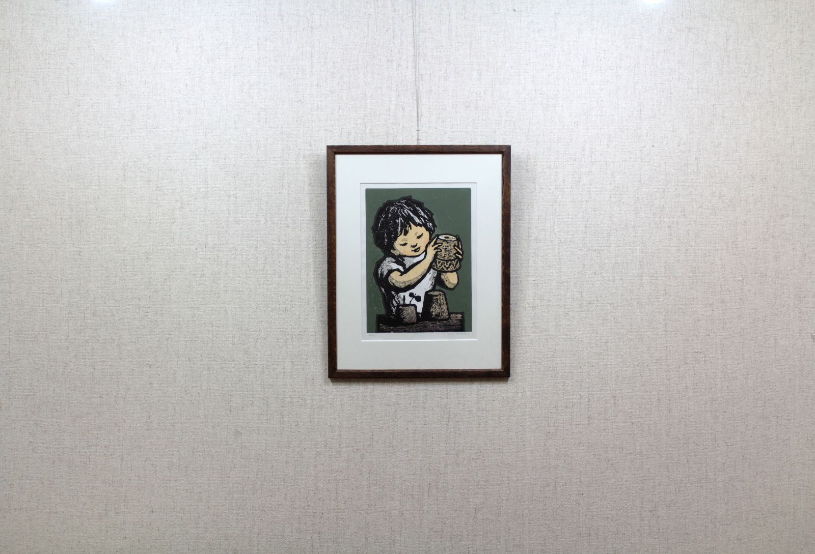 金子誠治『砂あそび』木版画 絵画 - 北海道画廊 - メルカリ