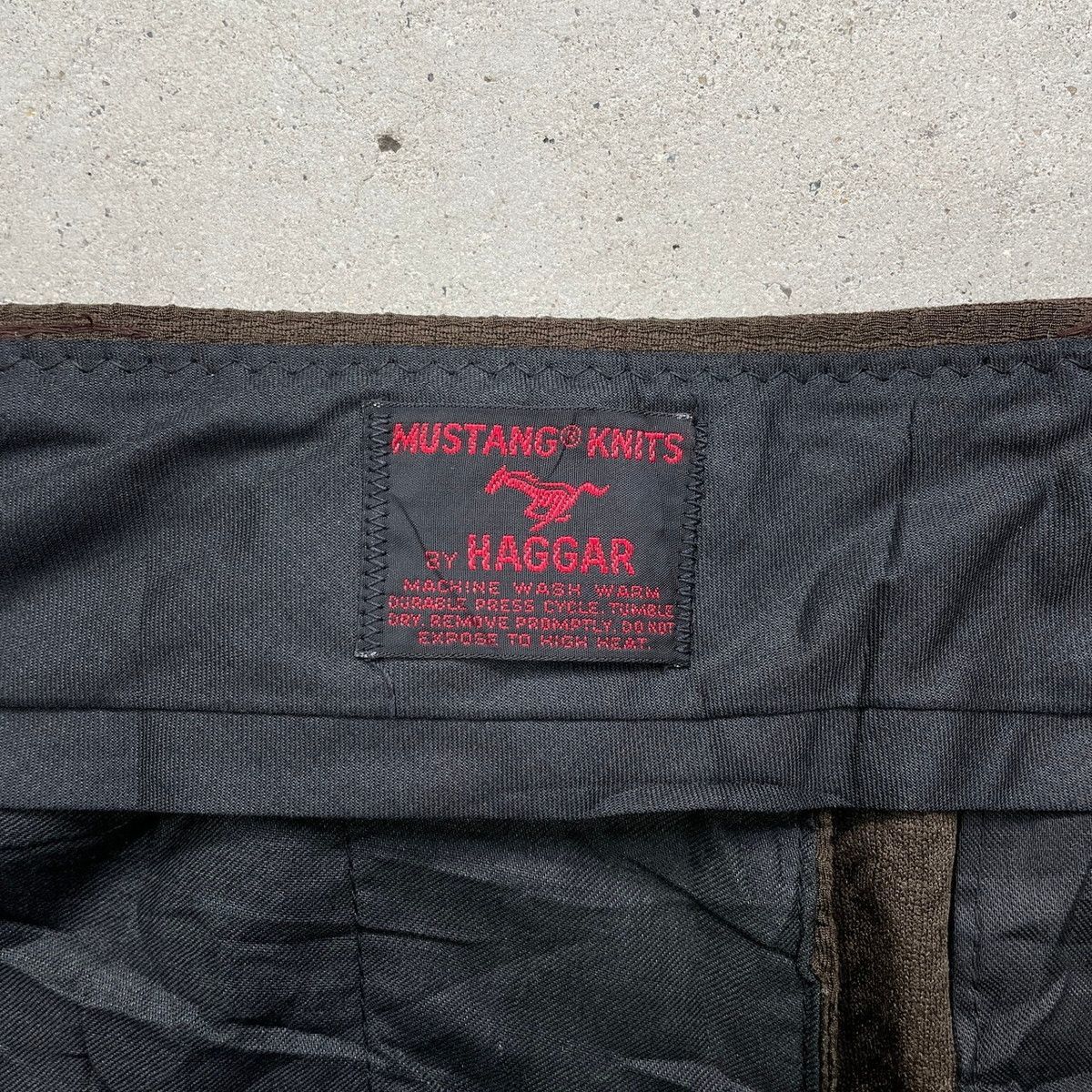 70年代 MUSTANG KNITS by HAGGAR フレアスラックス 編み柄 メンズW31 