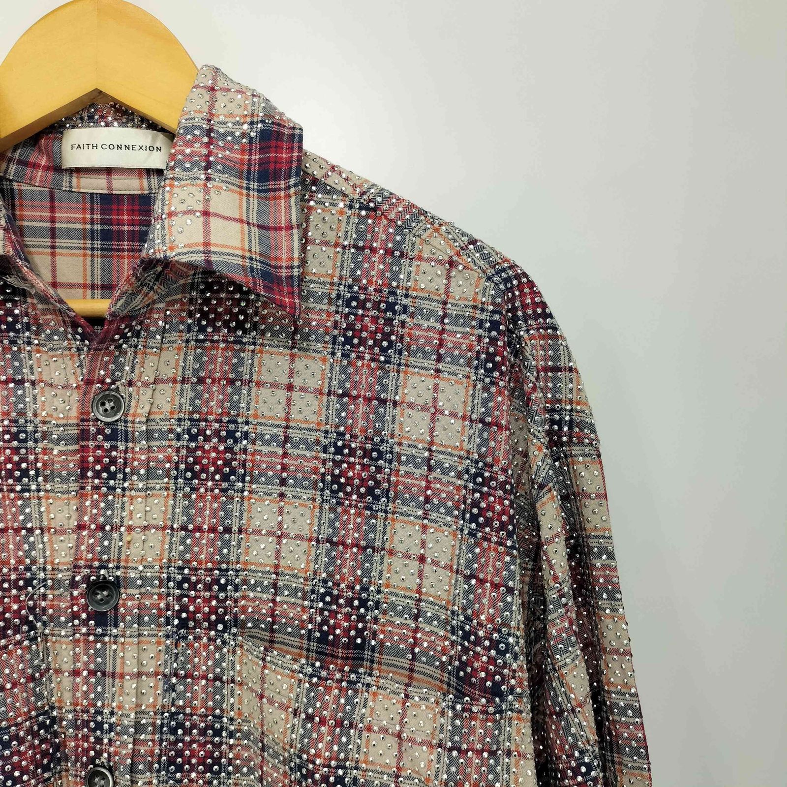 【美品】FAITH CONNEXION チェックシャツ M 定価146,000円 BALENCIAGA - kanye着用 FAITH CONNEXION オーバーサイズ