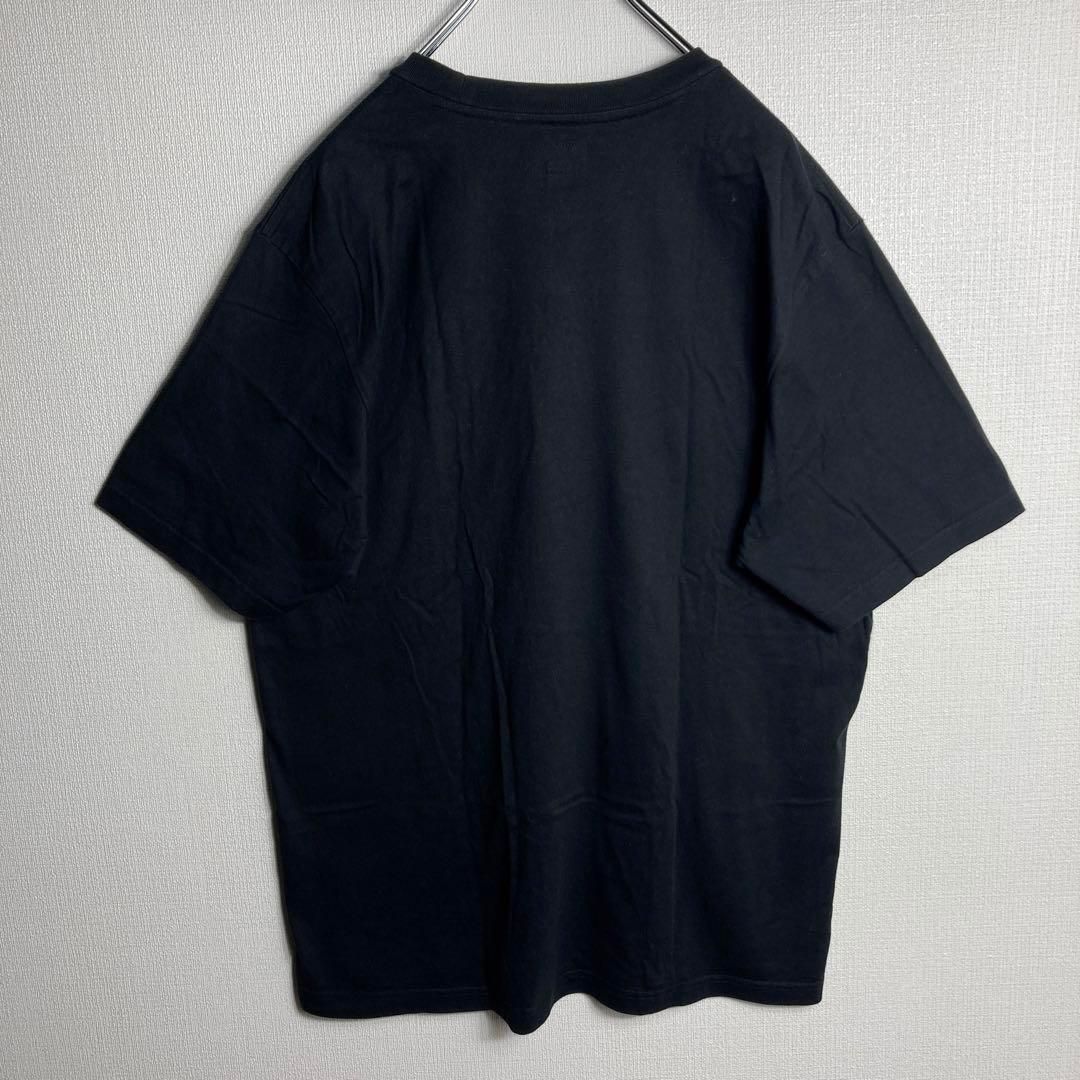 美品】シュプリーム ビッグ刺繍ロゴ入り定番カラーTシャツ 黒 M 美品】シュプリーム ビッグ刺繍ロゴ入り定番カラーTシャツ 黒 M