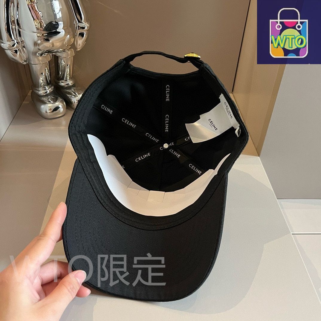 新品同様 CELINE セリーヌ クラウンレスハット 帽子 ブランド