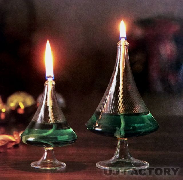 【ムラエ/Lunax Tokyo】オイルランプ/日本製　クリスマスツリーS/L×レインボーオイル(グリーン）　リゾート オーナメント お洒落　OIL LAMP (GBL-OLC58-300GR) CHRISTMAS キャンドル クリスマスパーティ  