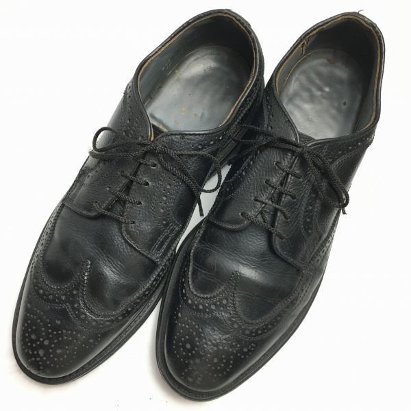 HOT得価Vintage USA製 ウィングチップ 革靴『27.0』美品 レザー ドレス 靴