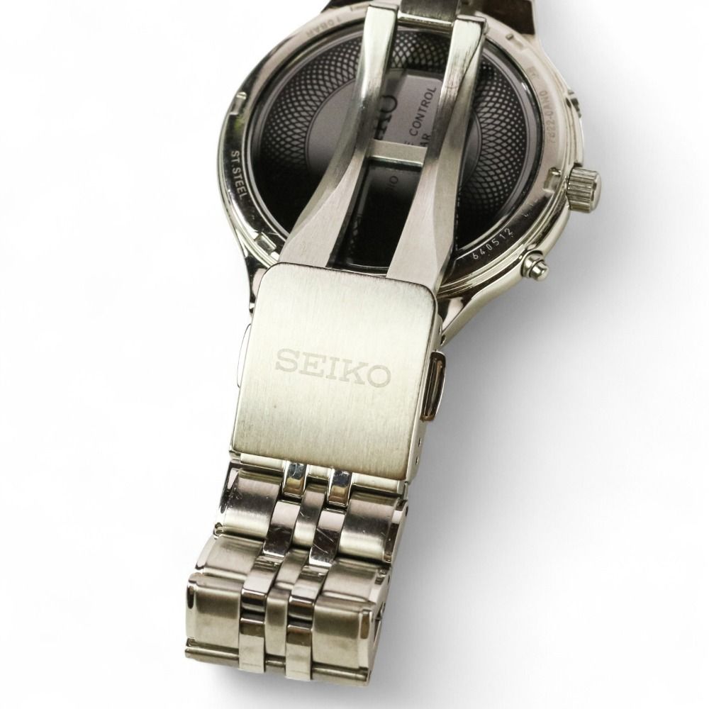 SEIKO セイコー ドルチェ ソーラー電波腕時計 7B22-0AN0 ホワイト文字