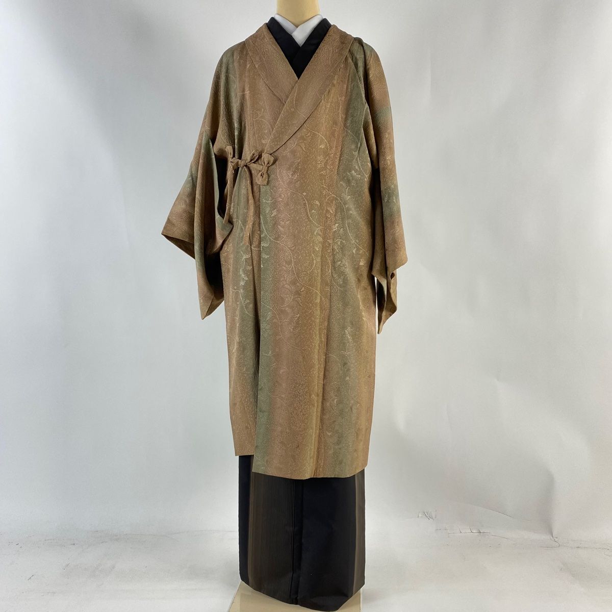 美品 正絹薄もの 道中着 （単衣・夏物】 特選暈し染薄物道中着 変わり  