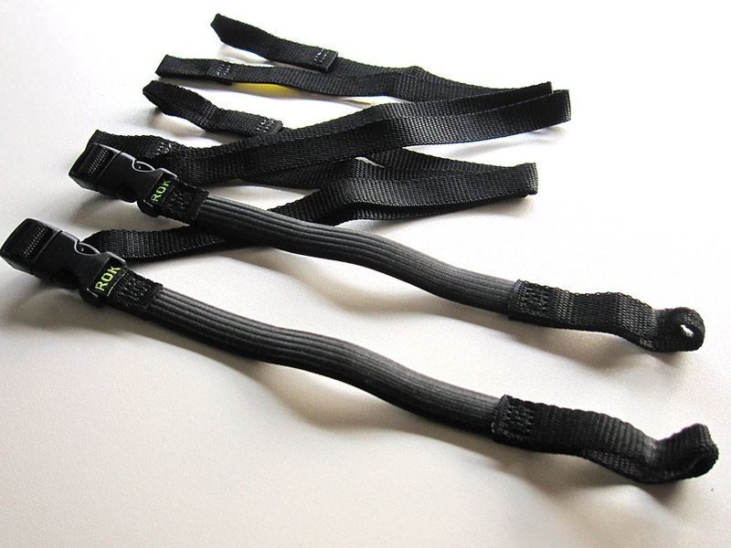 【ゆうパケット便発送】ROK straps ストレッチストラップ BP ブラック ストラップ長：310mm～1060mm/幅：16mm 2本セット 米国製
