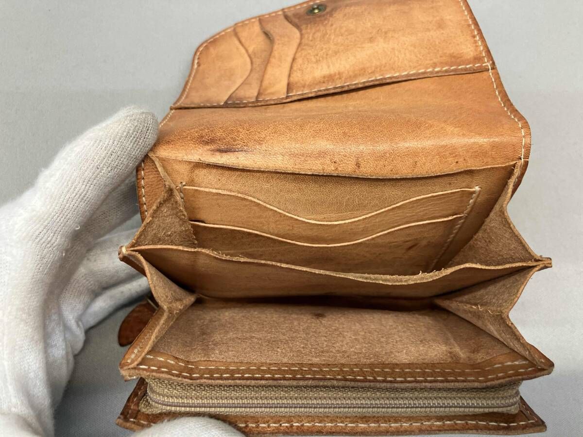 IL BISONTE イル ビゾンテ 二つ折り財布 レザー ブラウン IL IL BISONTE イル ビゾンテ 二つ折り財布 レザー ブラウン IL