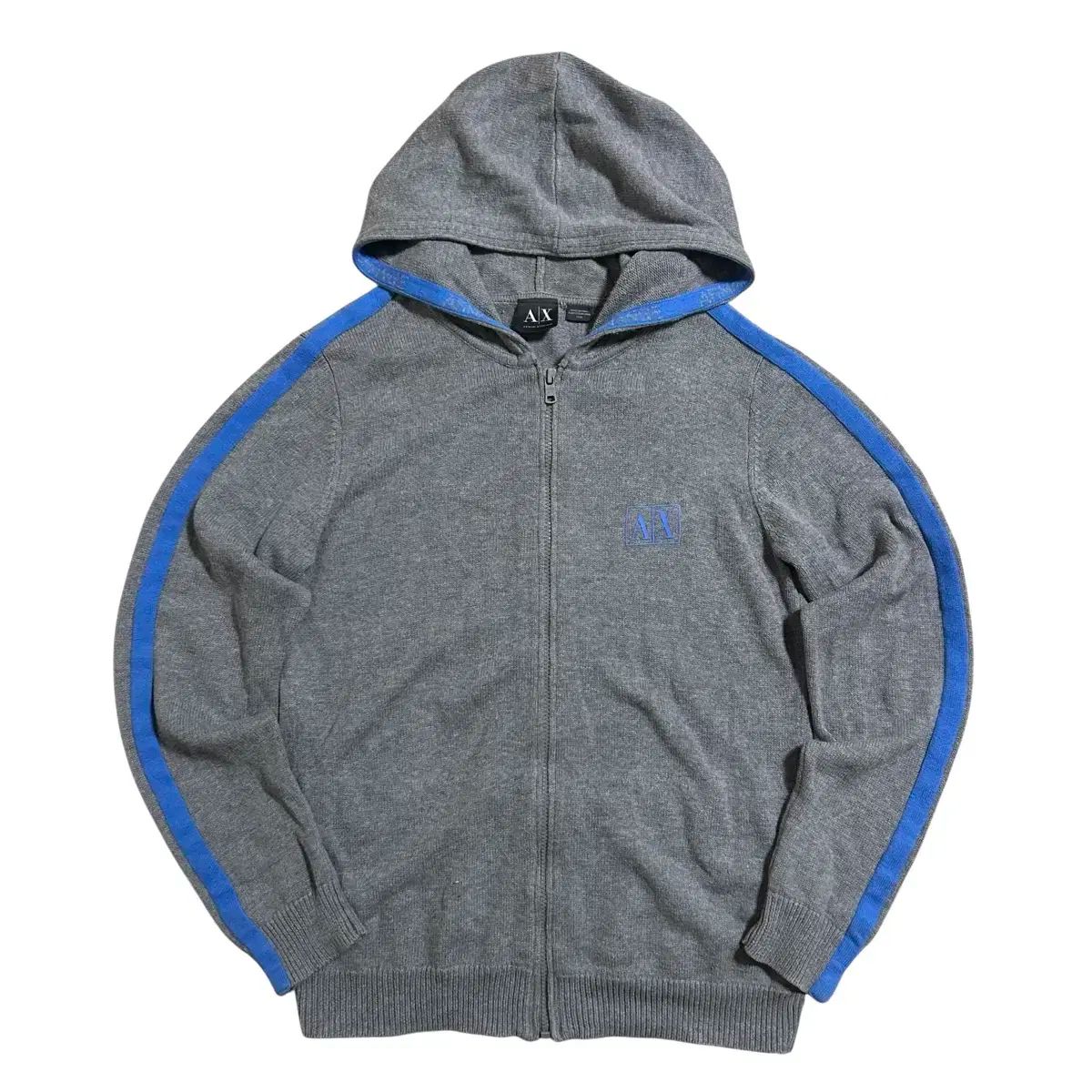 ARMANI(アルマーニ) コットン ニット セーター フードジップアップ ( M ）