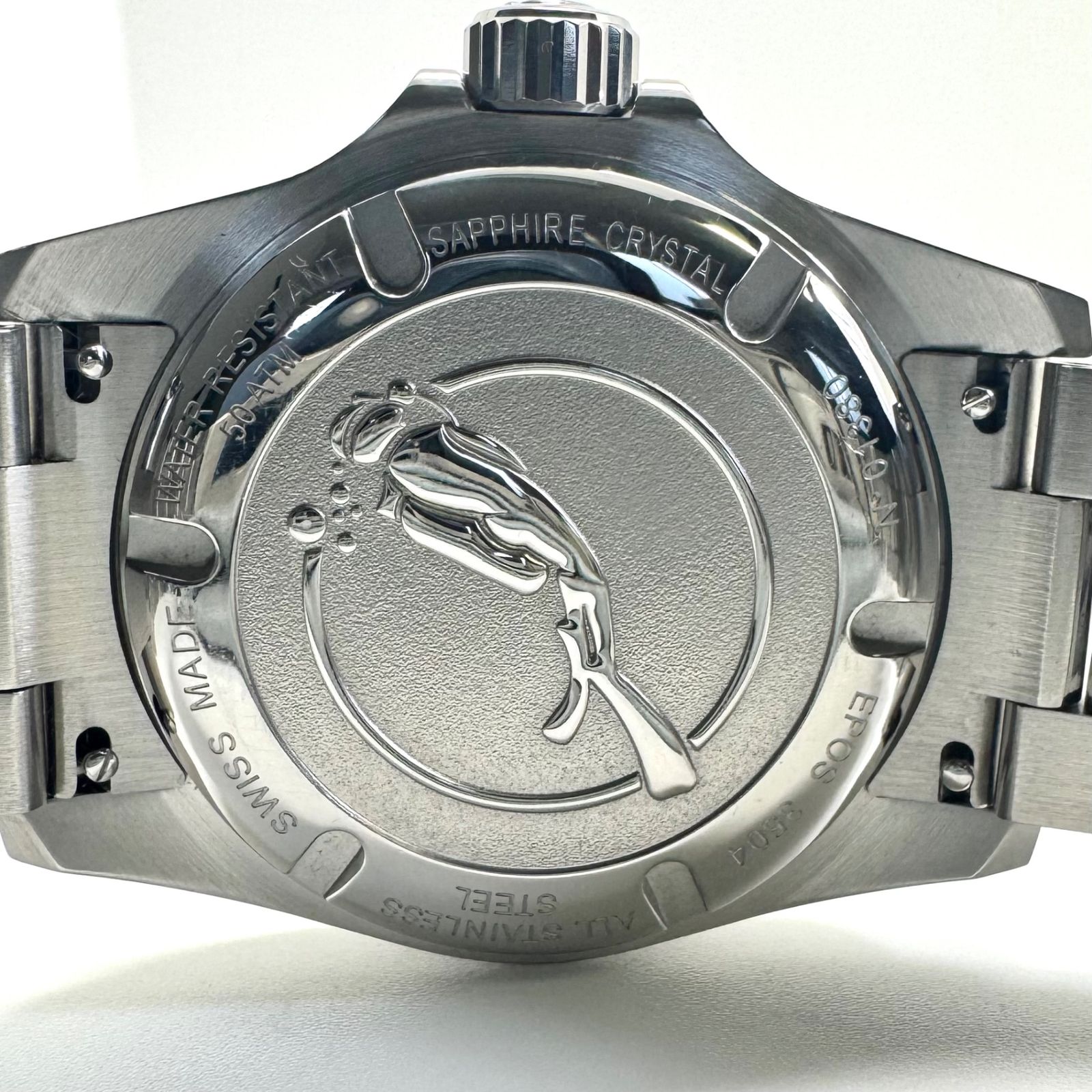 美品】エポス EPOS スポーティブ ダイバー 3504BK 自動巻 黒 デイト表示