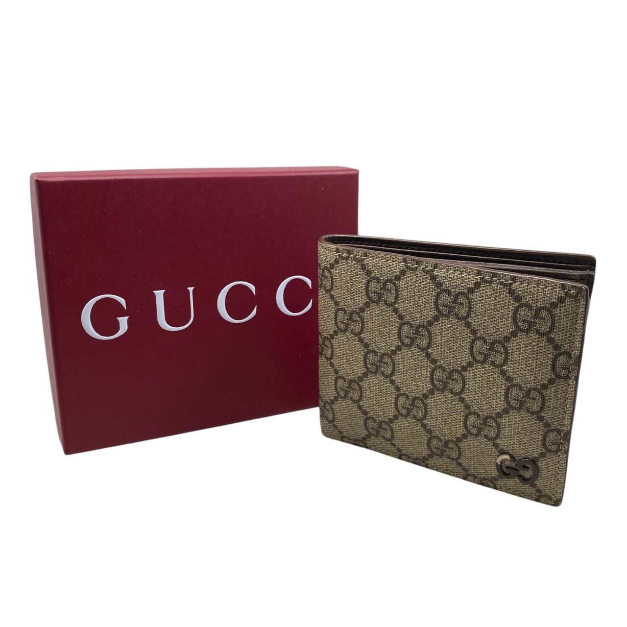 EM0664 GUCCI グッチ メンズ 折り財布 768244 二つ折り財布 GGコインウォレット GGスプリーム キャンバス