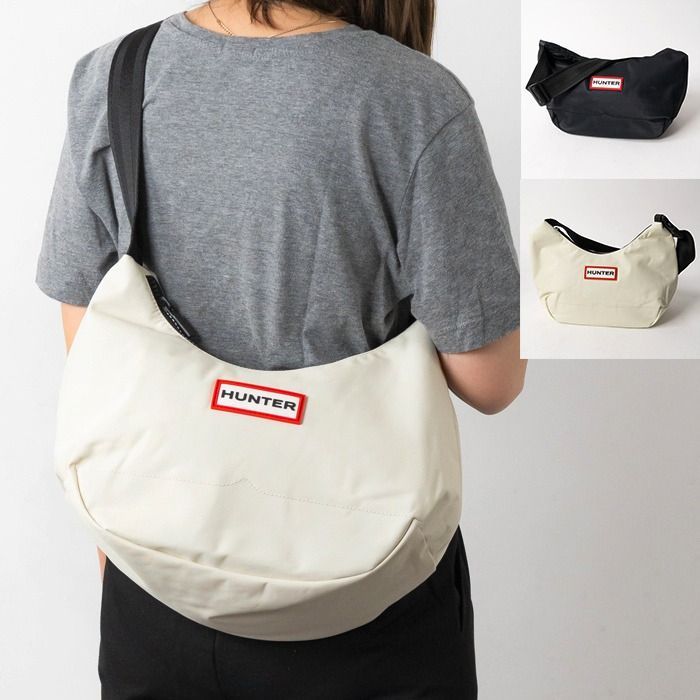 HUNTER ショルダーバッグ NYLON MIDI HOBO UBS3601KBM - メルカリ