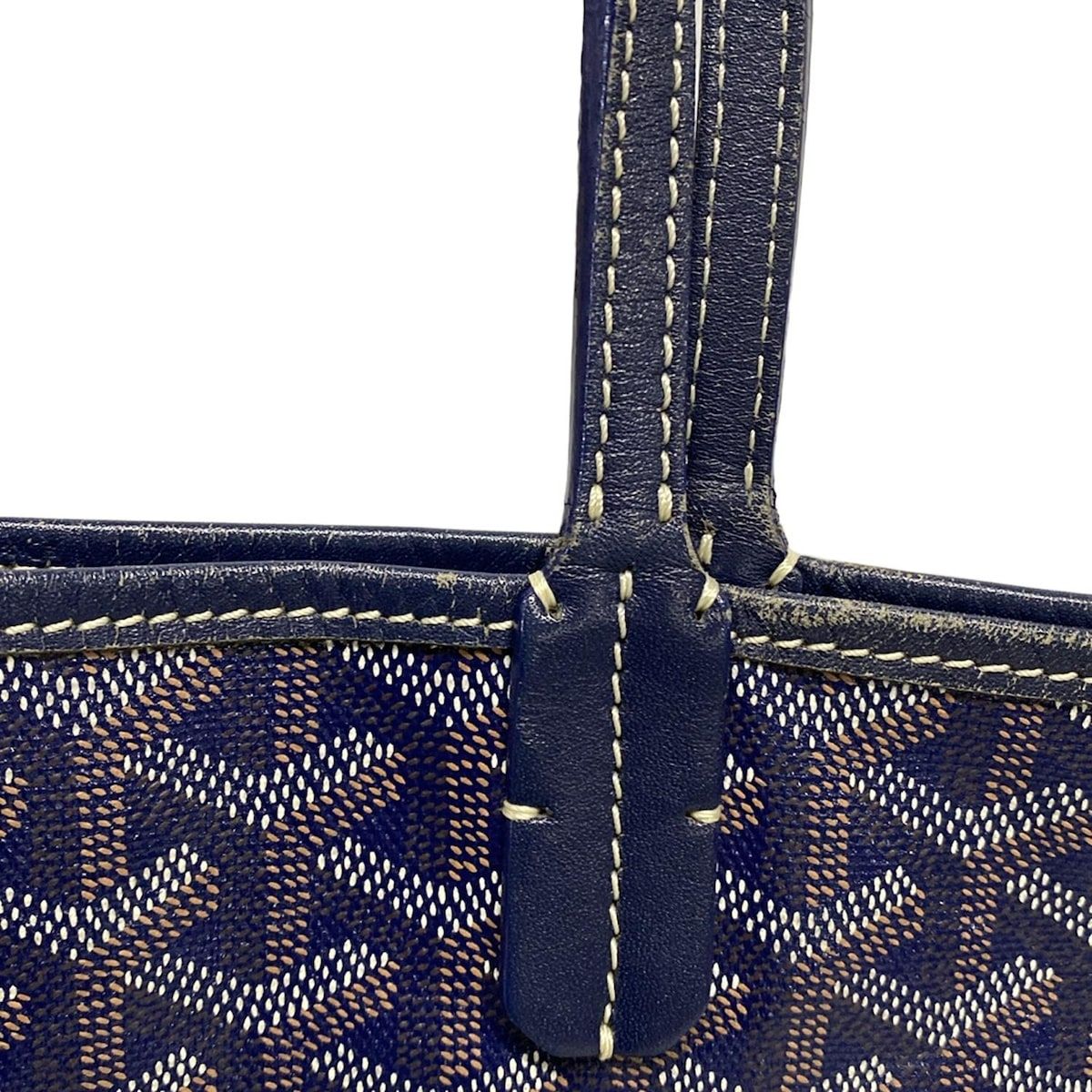 GOYARD(ゴヤール) トートバッグ サンルイPM ネイビー レザー GOYARD(ゴヤール) トートバッグ サンルイPM ネイビー レザー