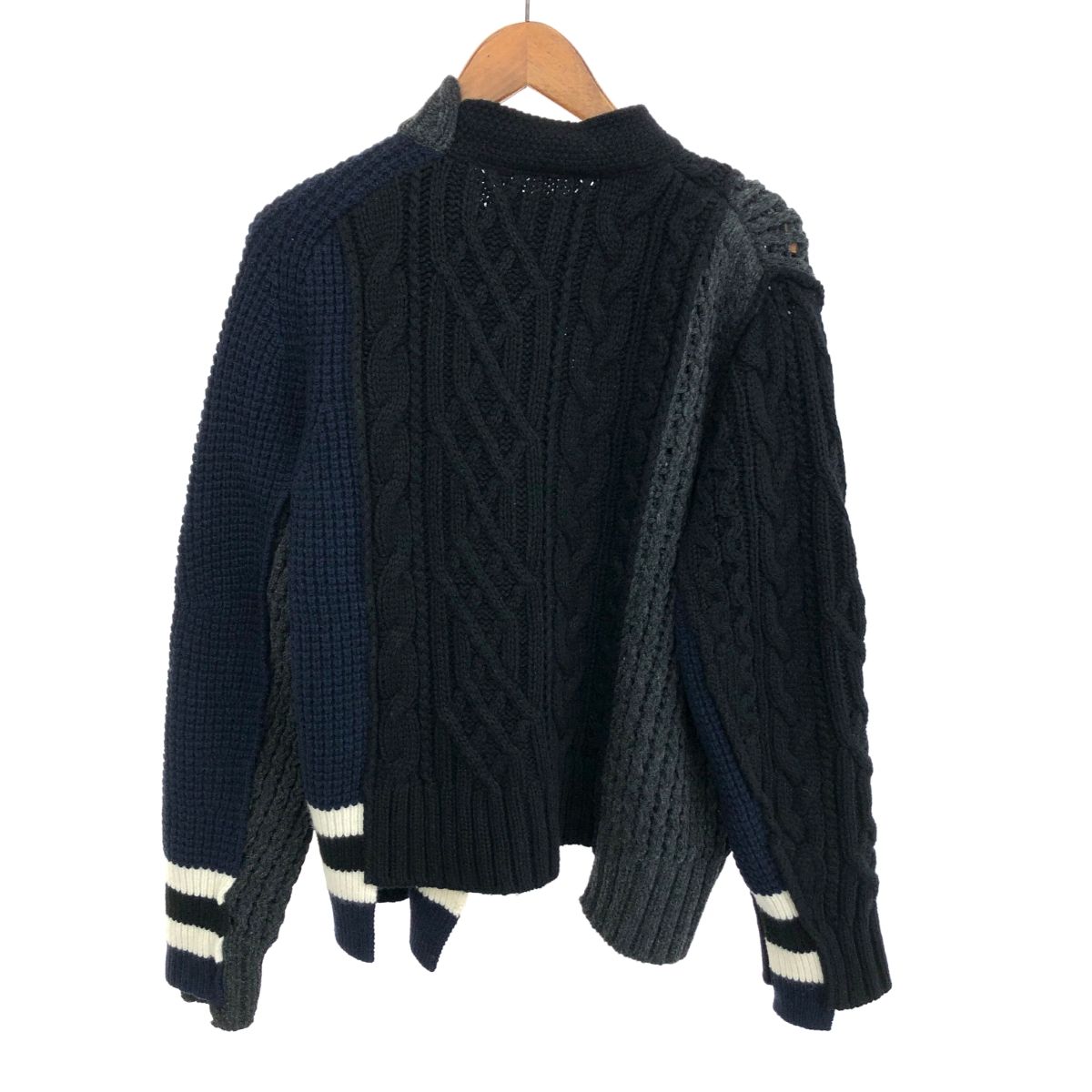 サカイ　ライダースニット 中古・古着通販】sacai (サカイ) ドッキングライダースニット