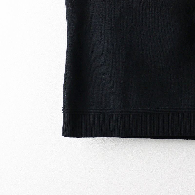 極美品 2023SS フォクシー FOXEY 43719 Knit Top Vesper 38/ブラック ノースリーブ リブニット トップス スクエアネック【2400014232929】 極美品 2023SS フォクシー FOXEY 43719 Knit Top Vesper 38/ブラック