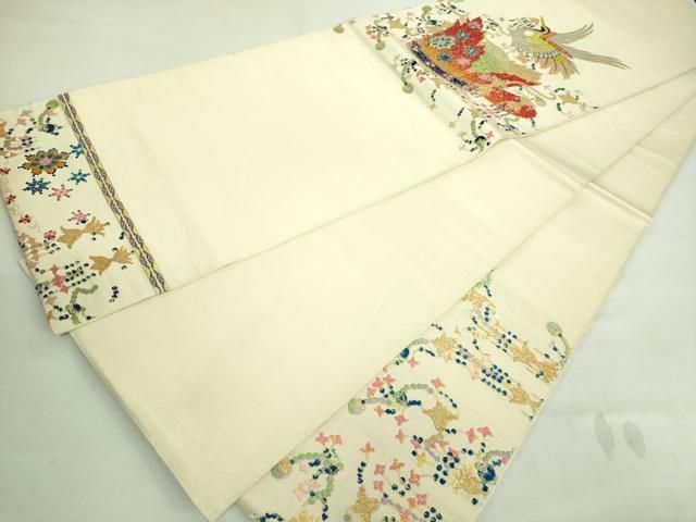 平和屋本店□最高級 龍村平蔵製 太鼓柄 本袋帯 唐織 千代の冠錦