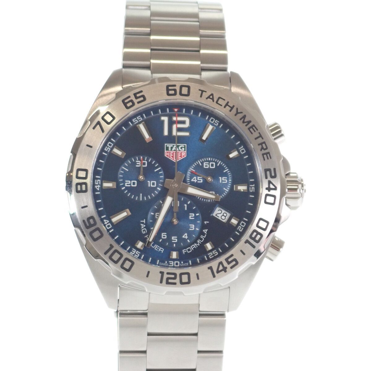 【中古】【Aランク】TAG HEUER タグ ホイヤー フォーミュラ1 メンズ 腕時計 CAZ101K.BA0842 ステンレス ブルー 青文字盤 クロノグラフ クォーツ【ISEYA】