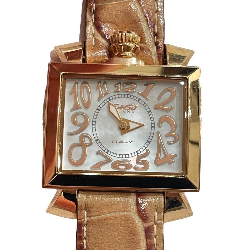ガガミラノ 6031 ナポレオーネ スクエア クォーツ レディース腕時計 ...