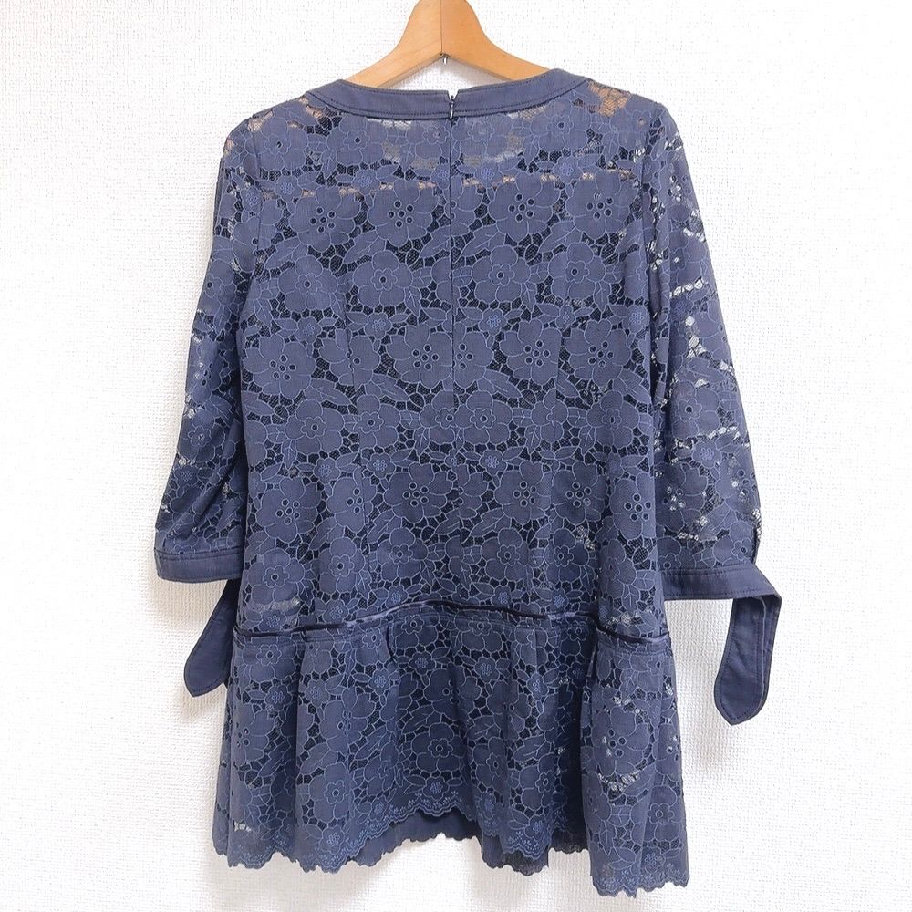 クレージュ Courreges チュニック 花 紺 40サイズ 944224 - メルカリ