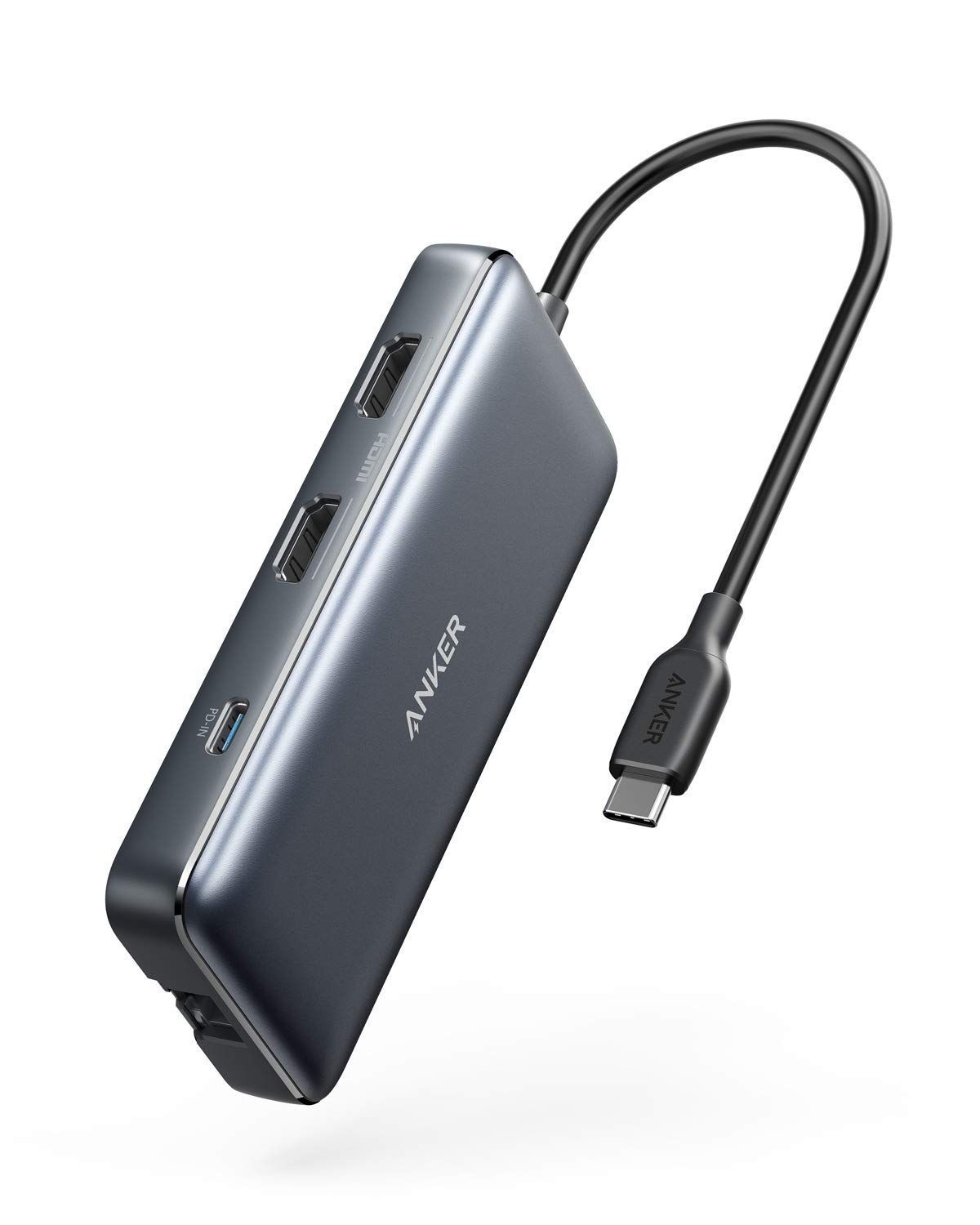 Anker PowerExpand 8-in-1 USB-C PD Media Hub|高速データ転送|充電ポート|4K HDMI出力|SD - MicroSDカードリーダー モバイルデバイス対応|効率的なデバイス接続