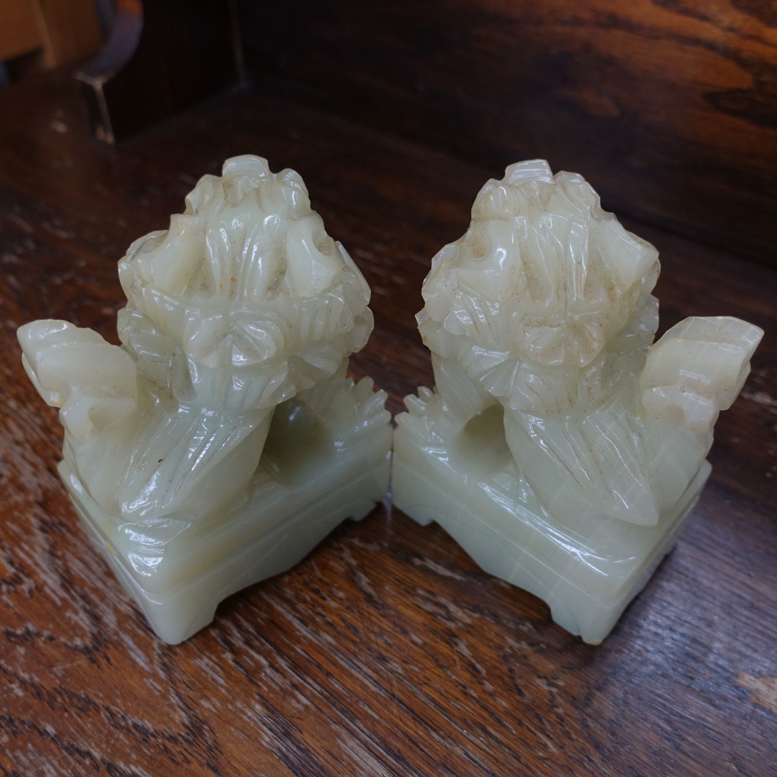 貔貅 天然石彫 雄雌セット 財運や魔除けの力 エキスパート藤沢辻堂店 WWW_IBETON_RU