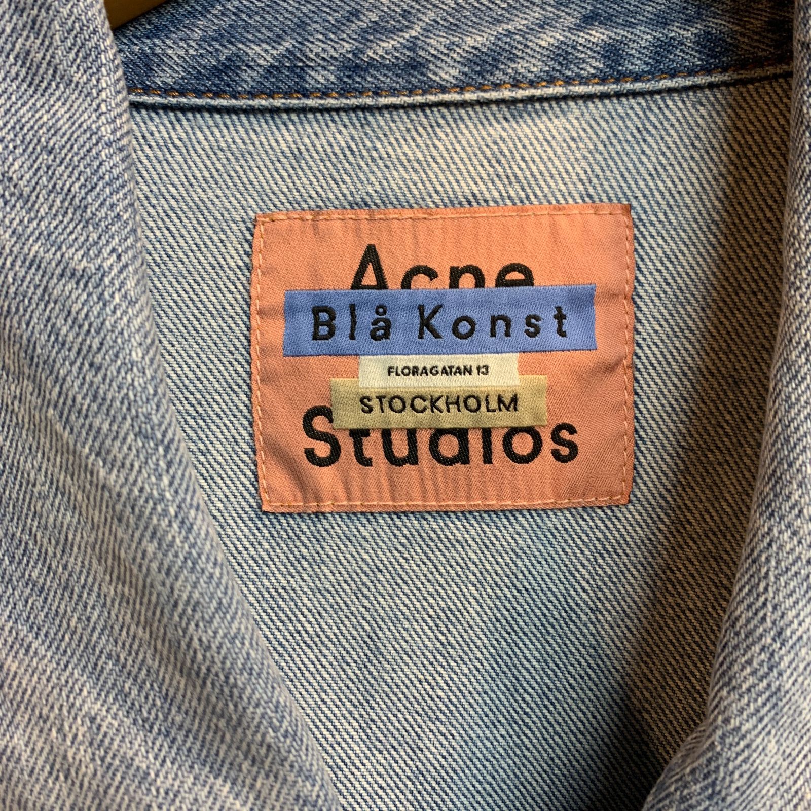 むつ75-080414】Acne Studios デニムジャケット オーバーサイズユニ 