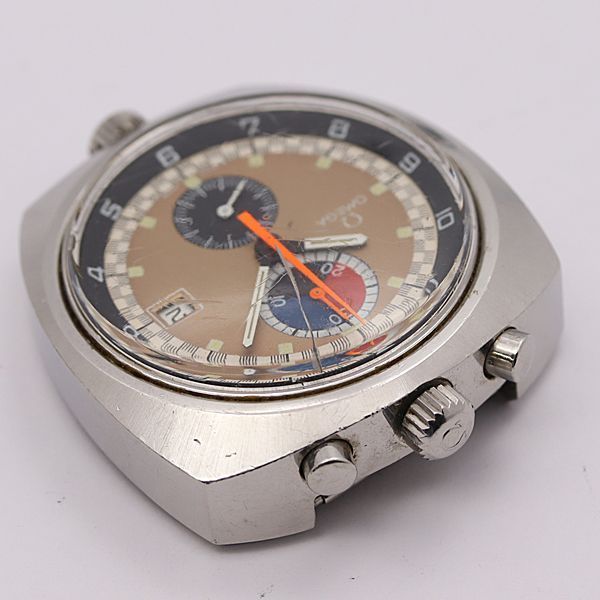 デッドストック級 稼働 オメガ 手巻き 146011 ブルヘッド ゴールド文字