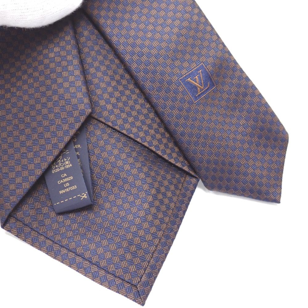 Ft623971 ルイ・ヴィトン ネクタイ ネクタイ・マイクロダミエ 8CM