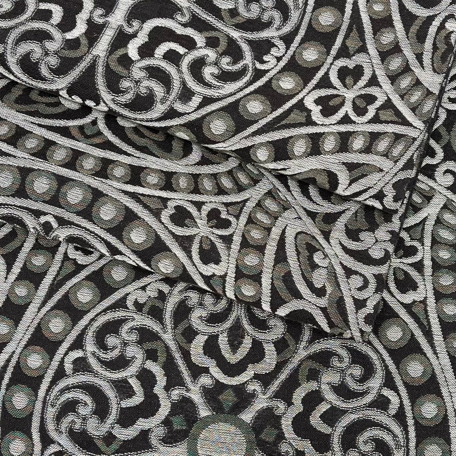 袋帯 ビーズ刺繍 スリーシーズン 正絹 六通 D040 - メルカリ