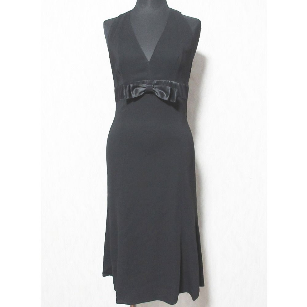 価格10万円程○EMPORIO ARMANI ノースリーブ膝丈ワンピース S相当